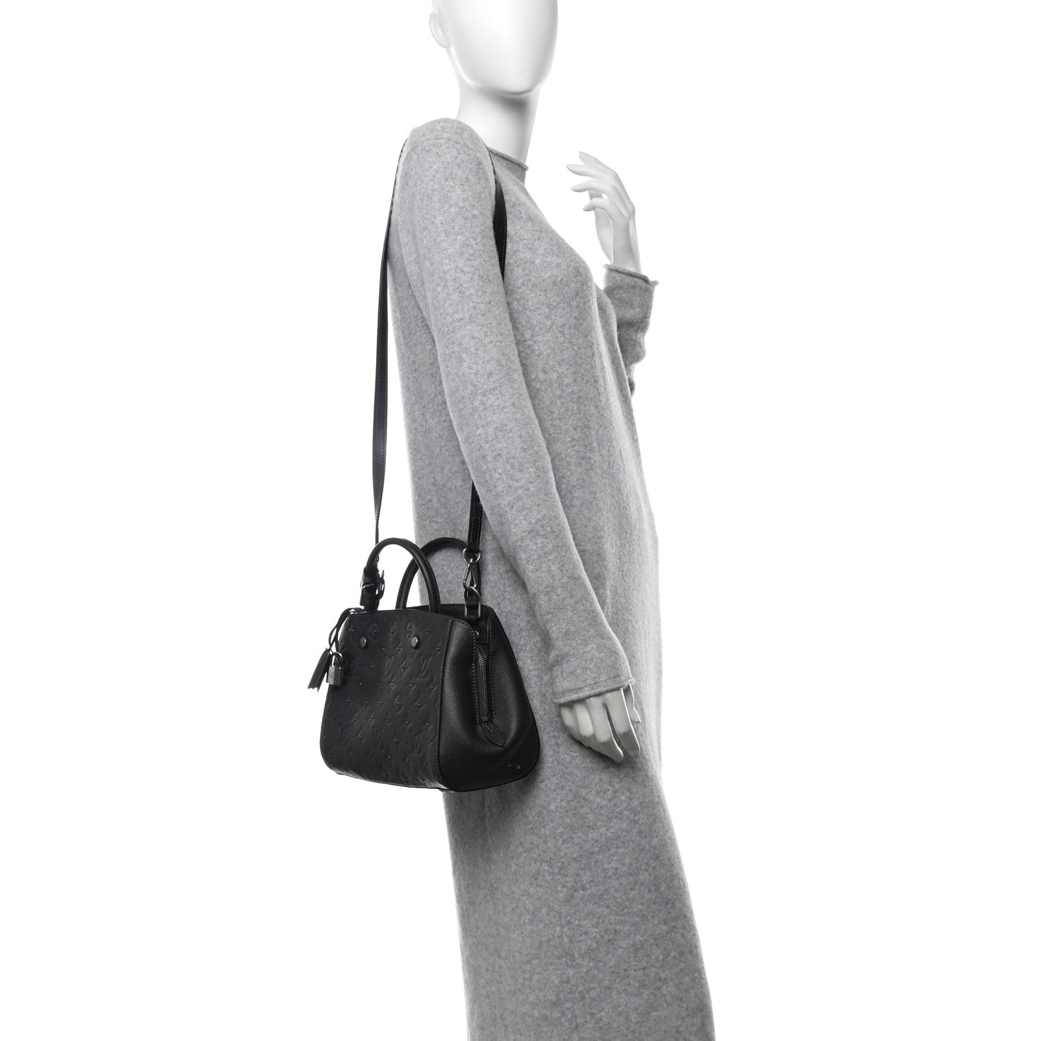Louis Vuitton Empreinte Studded Montaigne BB Silver 2 of 12