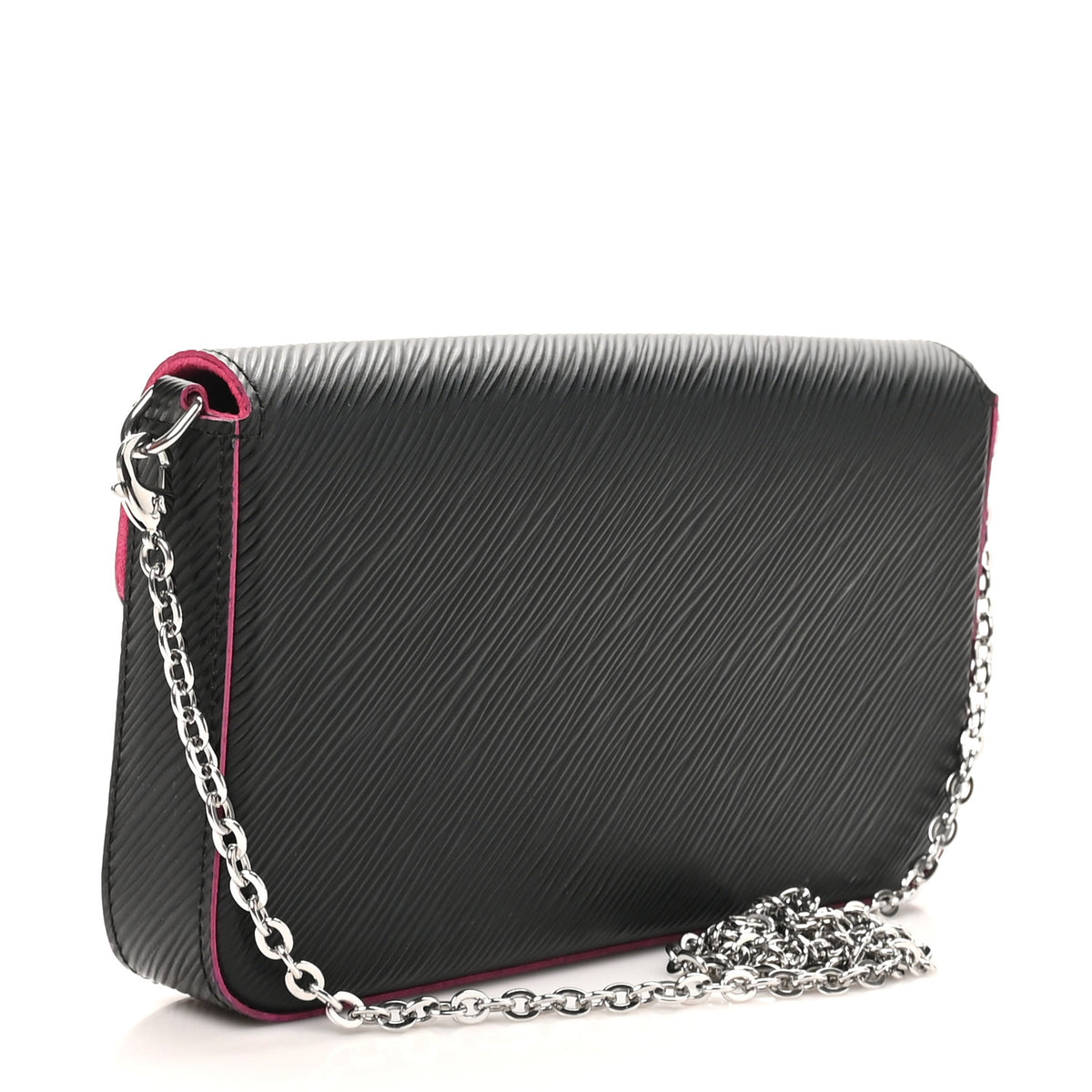 Louis Vuitton Epi Pochette Felicie Black Hot Pink 4 of 11