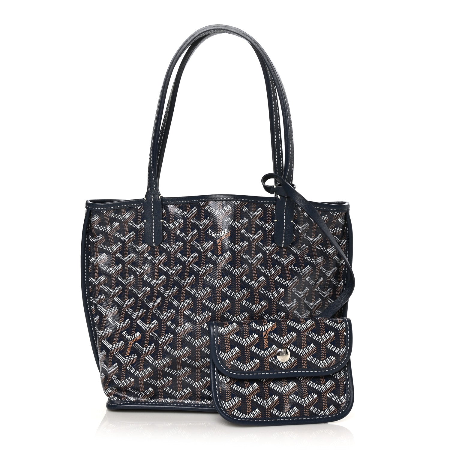 Goyard Goyardine Reversible Mini Anjou Navy 1 of 12