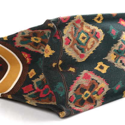 Christian Dior Canvas Embroidered Large Paisley Book Tote Multicolor 10 of 11