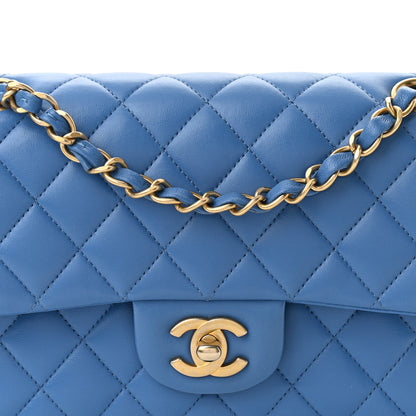 Chanel Lambskin Quilted Small Double Flap Blue 7 of 9