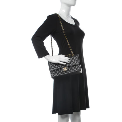 Chanel Caviar Quilted Medium Double Flap Black 2 of 9