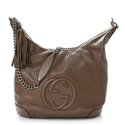 Gucci Cellarius Calfskin Medium Soho Chain Hobo Acero 1 of 9