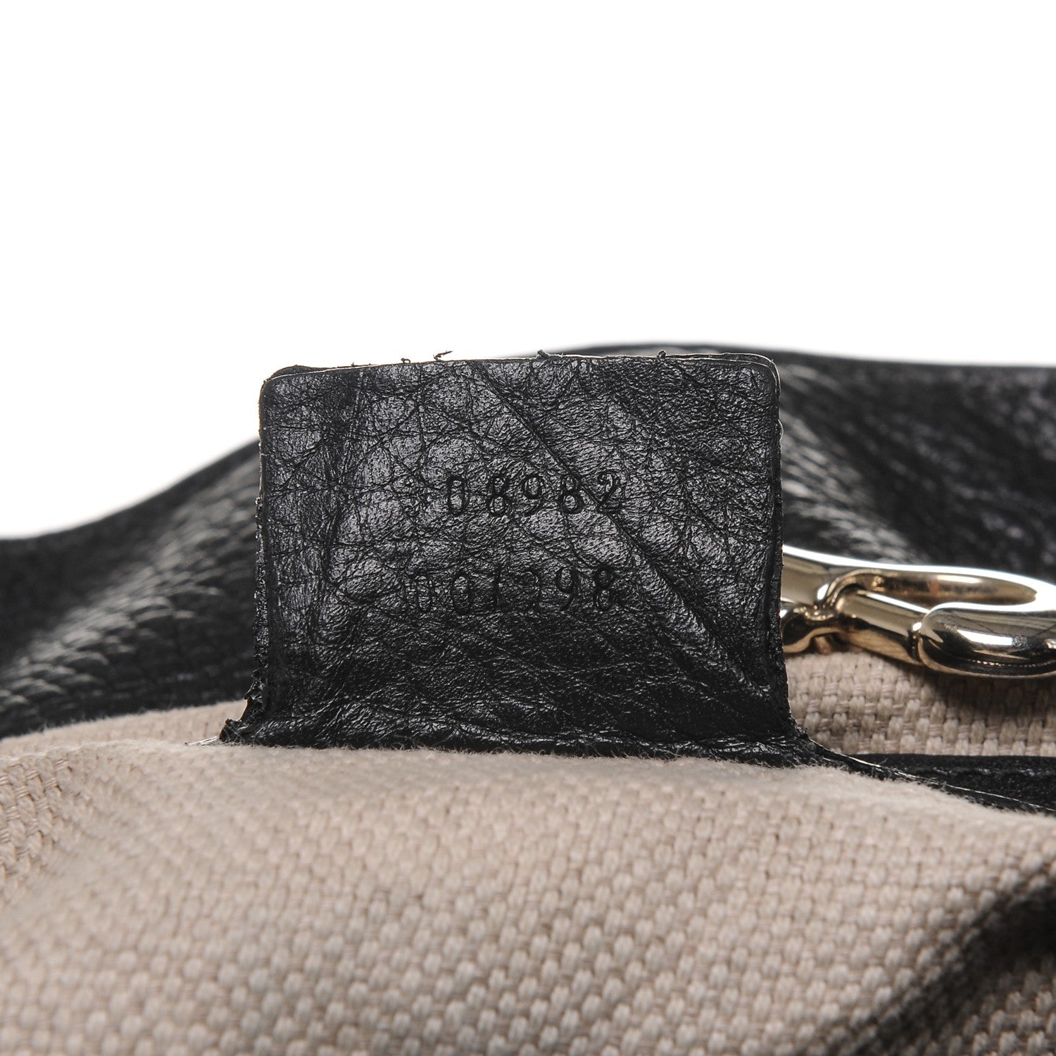 Gucci Pebbled Calfskin Medium Soho Chain Shoulder Bag Black 6 of 11