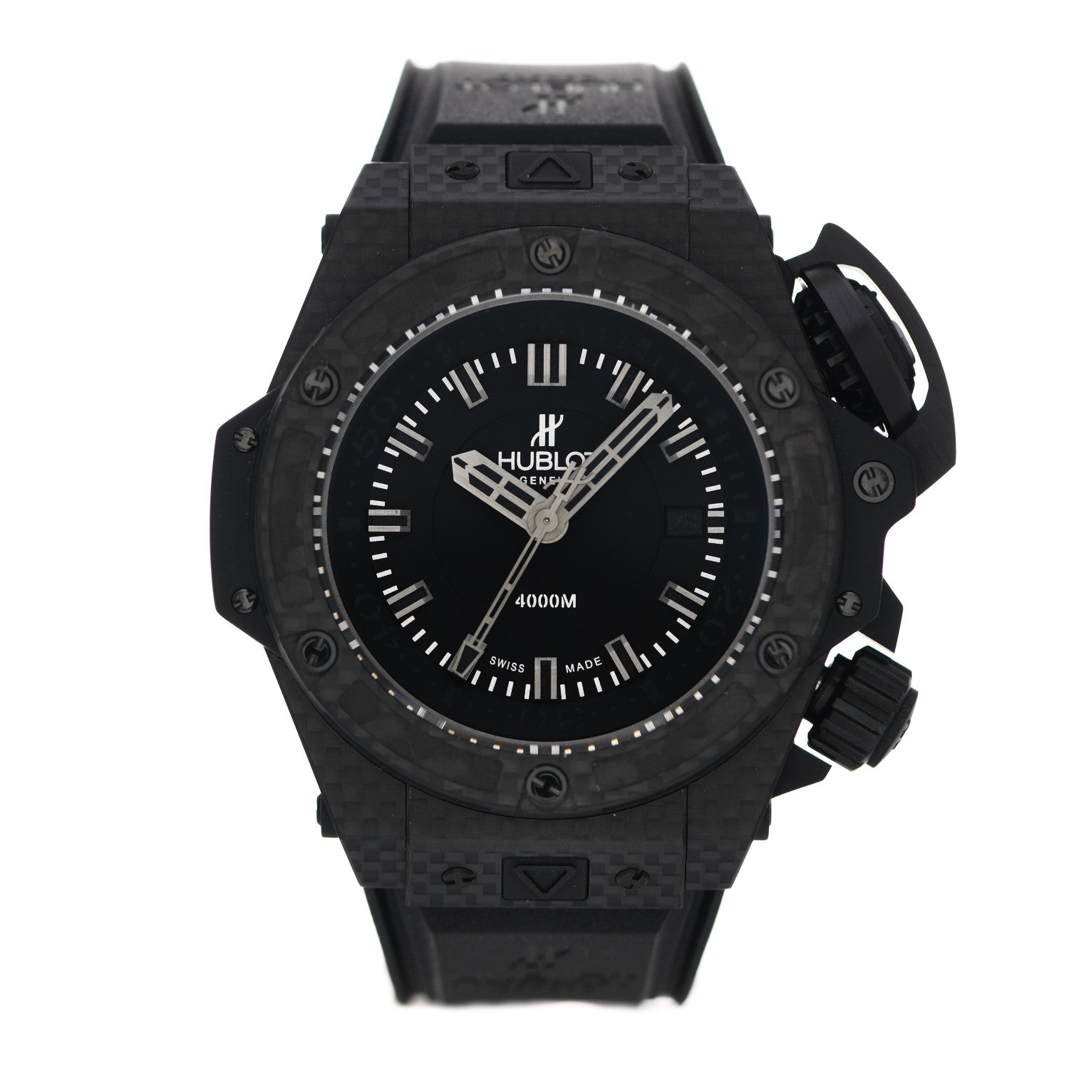 Hublot Carbon Rubber 48mm Big Bang King Power Oceanographic Automatic Watch Black 731.QX.1140.RX 1 of 4