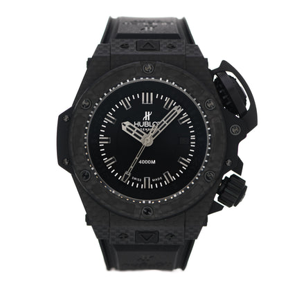 Hublot Carbon Rubber 48mm Big Bang King Power Oceanographic Automatic Watch Black 731.QX.1140.RX 1 of 4