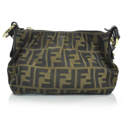 Fendi Zucca Cuoio Lucido Small Hobo Tobacco Moro 1 of 10