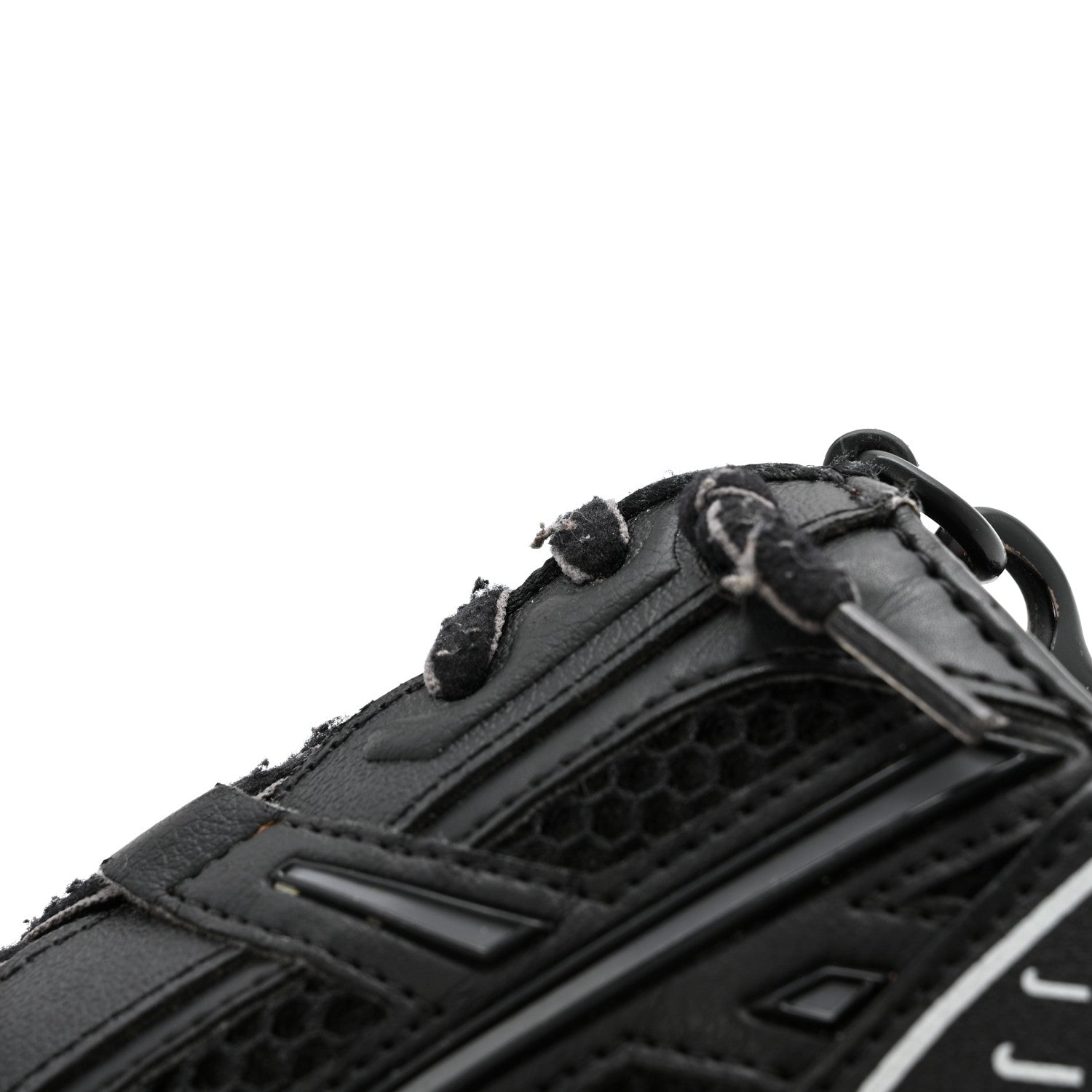 Balenciaga Faux Calfskin Fabric Sneakerhead Crossbody Wallet Black 11 of 13