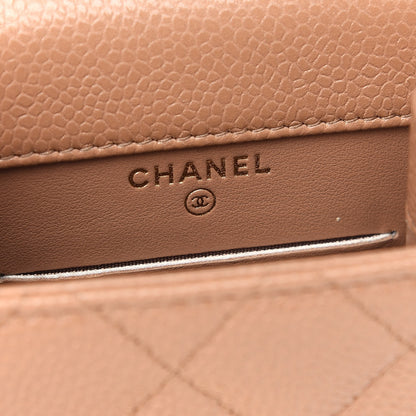 Chanel Caviar Quilted Golden Class Phone Holder Beige 6 of 10