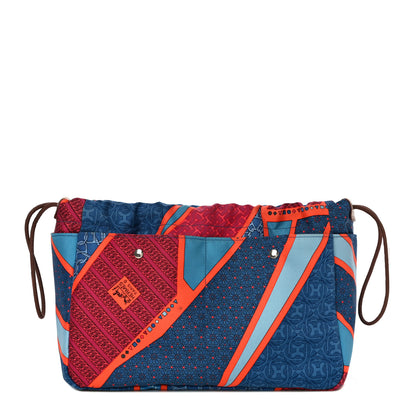 Hermes Silk Carre en Cravates Fourbi 25 MM Pouch Bleu Saphir 1 of 13