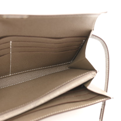 Hermes Epsom Kelly Longue Wallet Etoupe 5 of 11