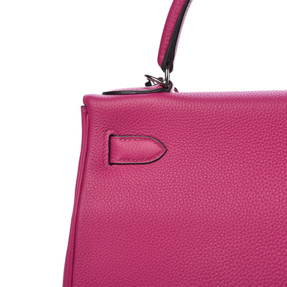 Hermes Togo Kelly Retourne 28 Rose Pourpre 10 of 42