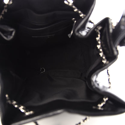 Chanel Caviar Quilted Small Chain Bucket Bag Black 5 of 12