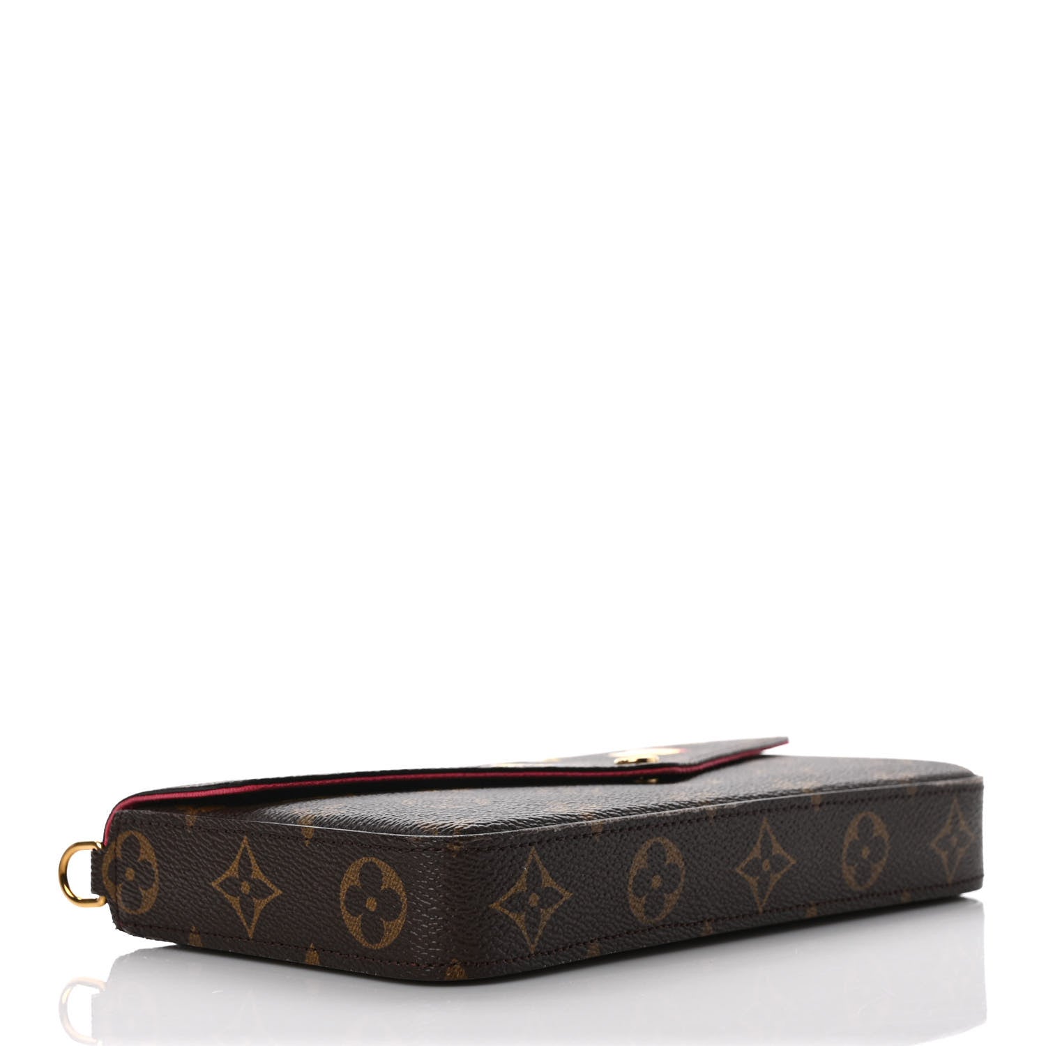 Louis Vuitton Monogram LV Love Lock Pochette Felicie Chain Wallet 5 of 9