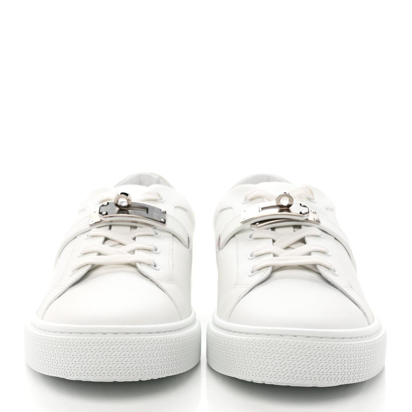 Calfskin Mens Day Sneakers 42.5 White