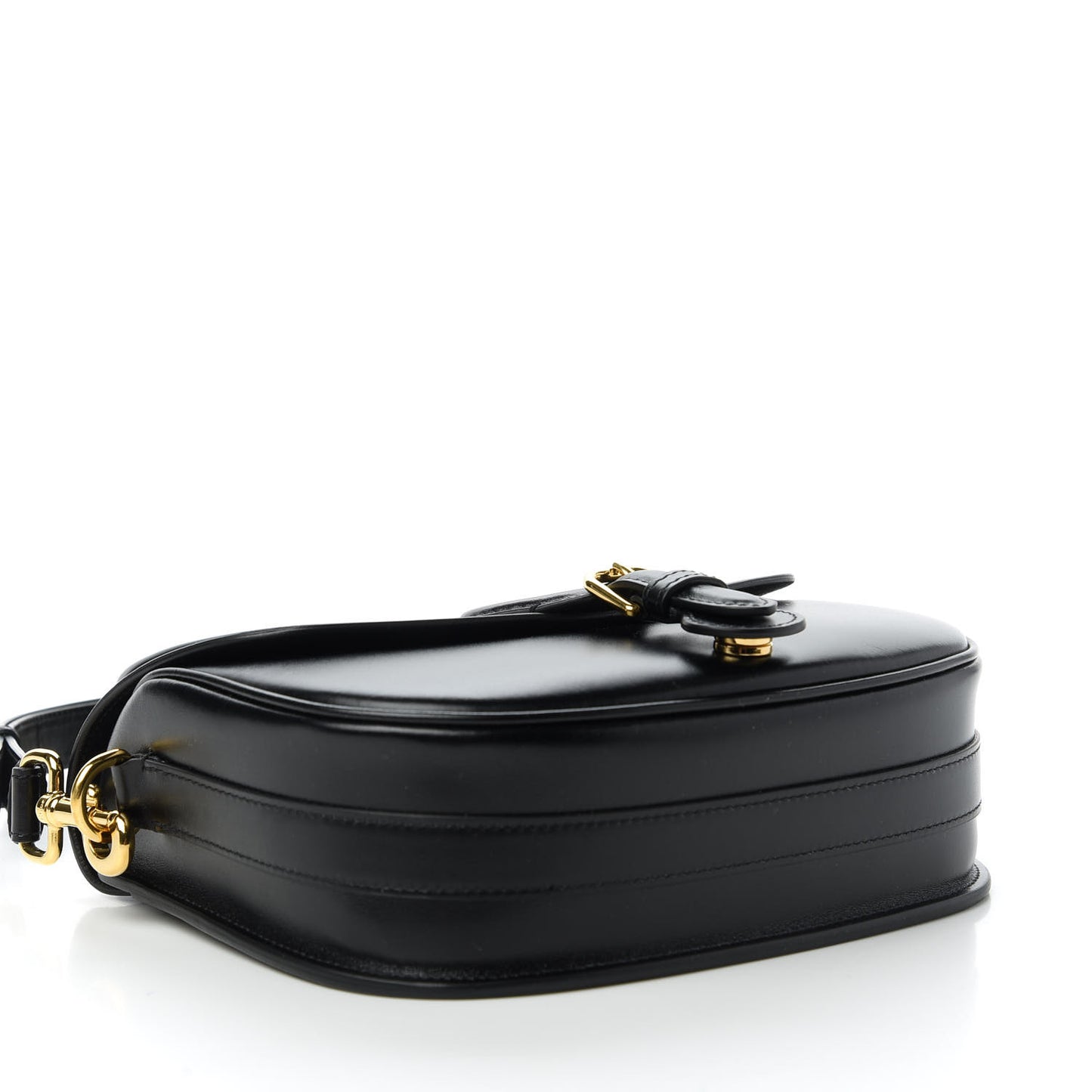 Box Calfskin Medium Bobby Flap Black