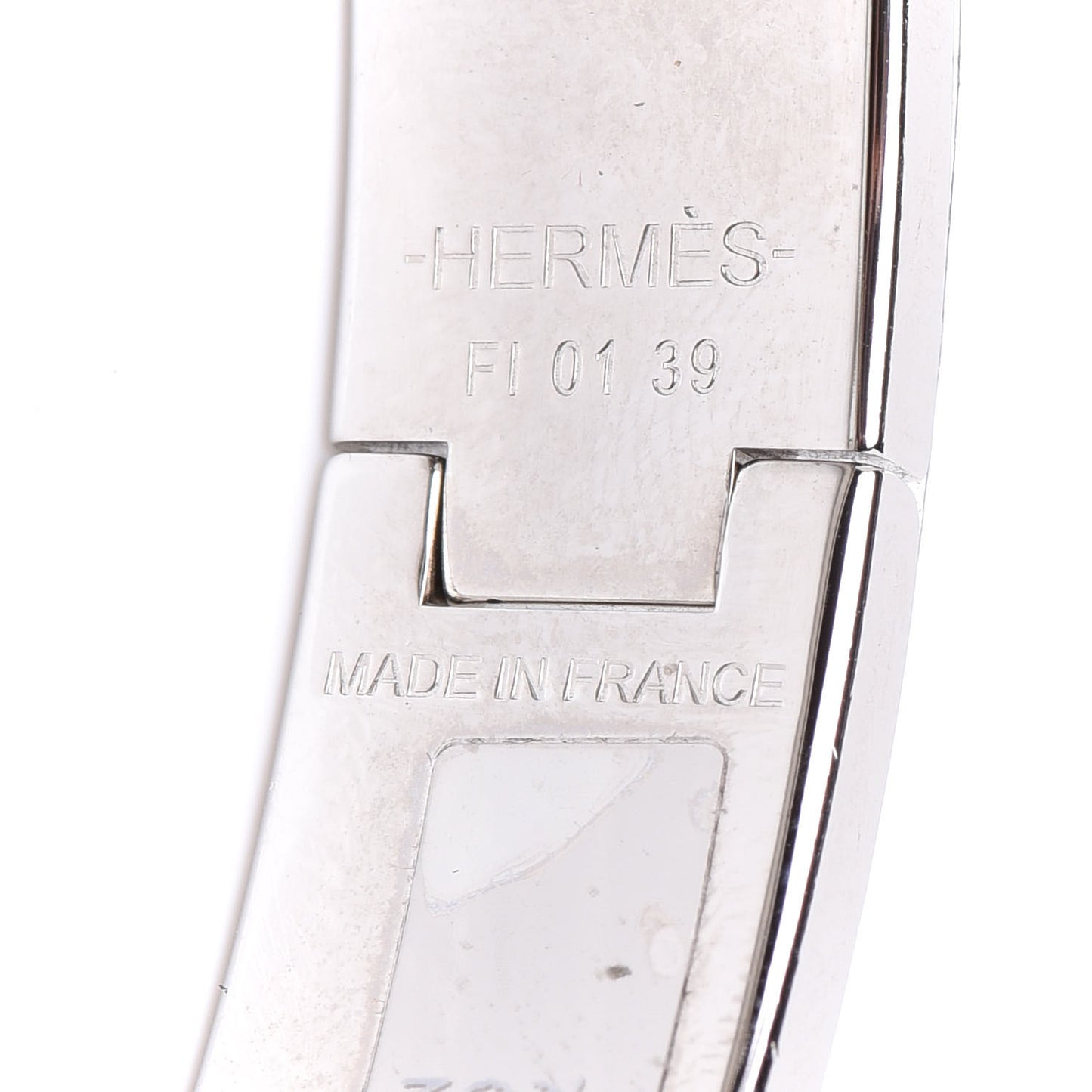 Enamel Narrow Clic Clac H Bracelet PM Black