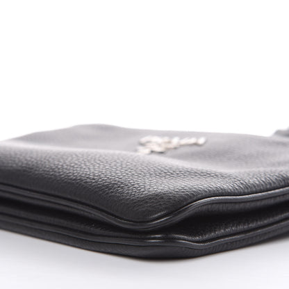 Prada Vitello Phenix Double Zip Crossbody Bag Black 9 of 11