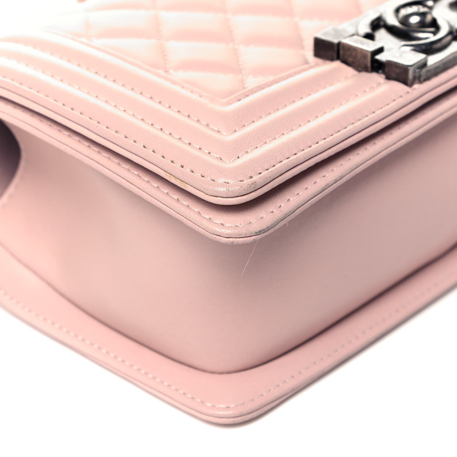 Chanel Lambskin Quilted Small Boy Flap Light Pink 7 of 8