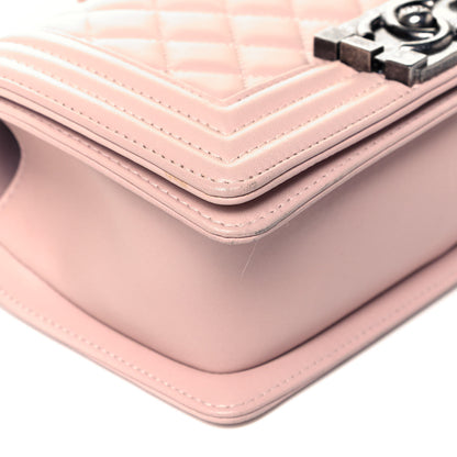 Chanel Lambskin Quilted Small Boy Flap Light Pink 7 of 8