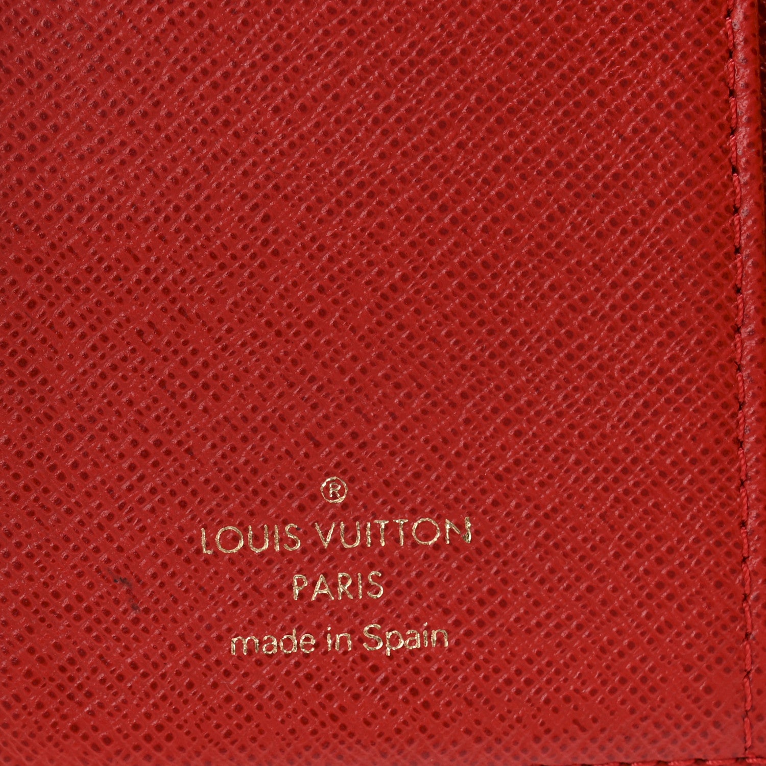 Louis Vuitton Monogram Groom Small Ring Agenda Cover Red 6 of 10