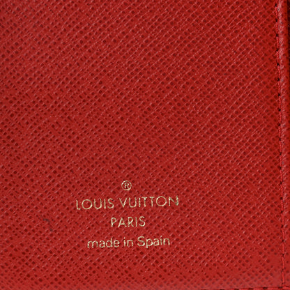 Louis Vuitton Monogram Groom Small Ring Agenda Cover Red 6 of 10