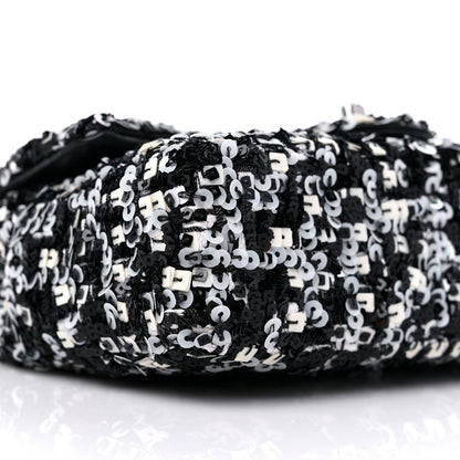 Chanel Sequin Lambskin Mini Flap Silver Black 8 of 11