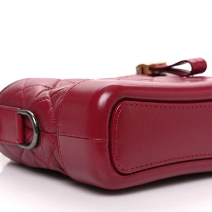 Chanel Aged Calfskin Quilted Small Gabrielle Hobo Red 9 of 11