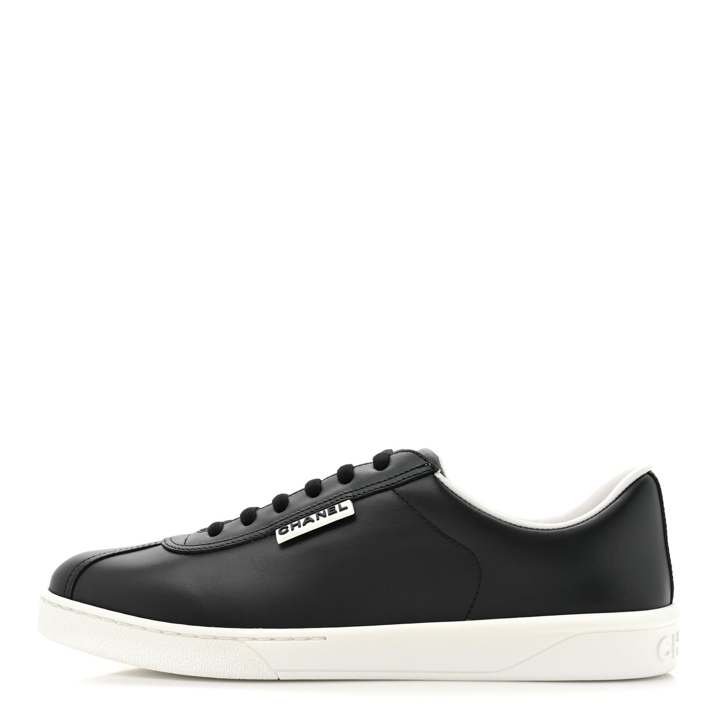 Calfskin CC Womens Sneakers 40 Black