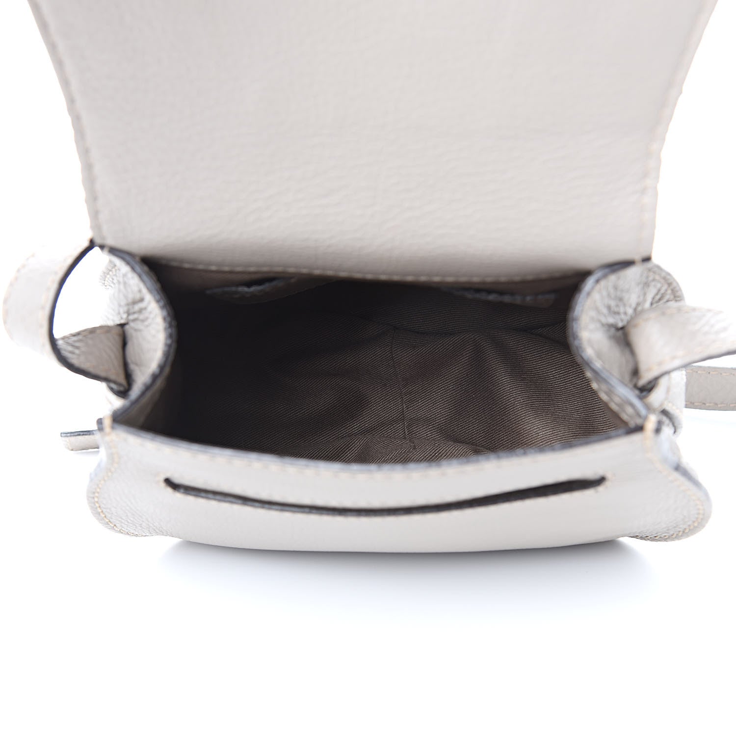 Chloe Calfskin Mini Marcie Round Crossbody Bag Cashmere Grey 5 of 10