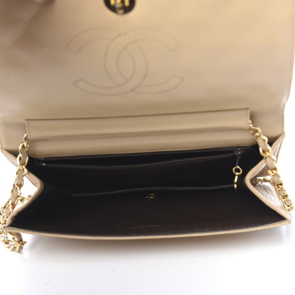 Chanel Lambskin Quilted Medium Single Flap Beige 5 of 15