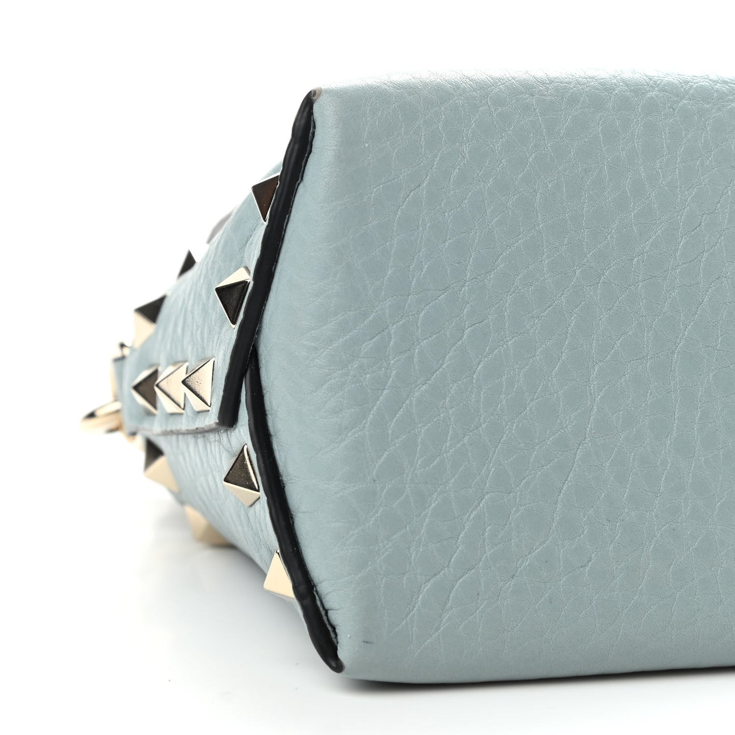 Pebbled Calfskin Mini Rockstud Crossbody Bag Nube