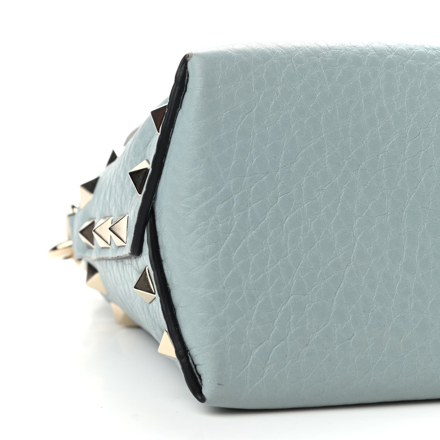 Valentino Garavani Pebbled Calfskin Mini Rockstud Crossbody Bag Nube 8 of 9