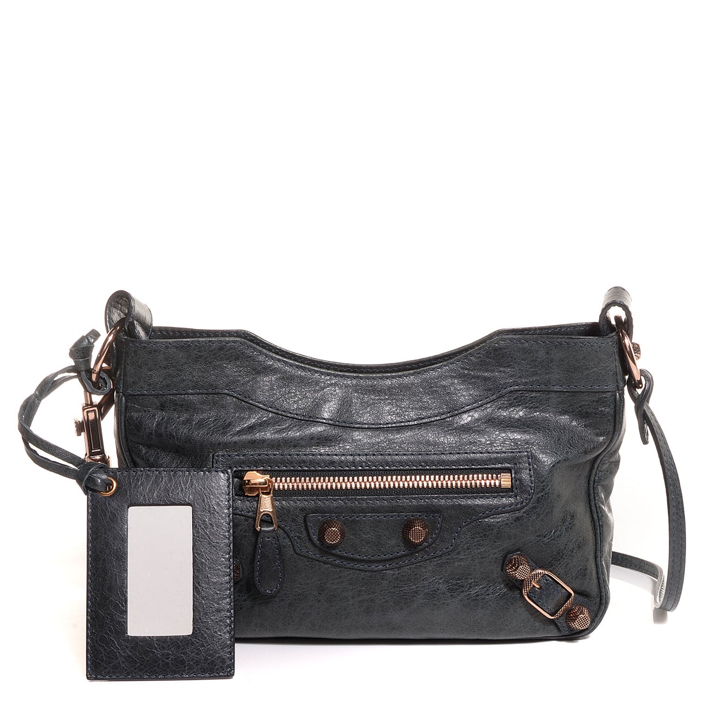 Agneau Giant 12 Rose Gold Hardware Hip Anthracite