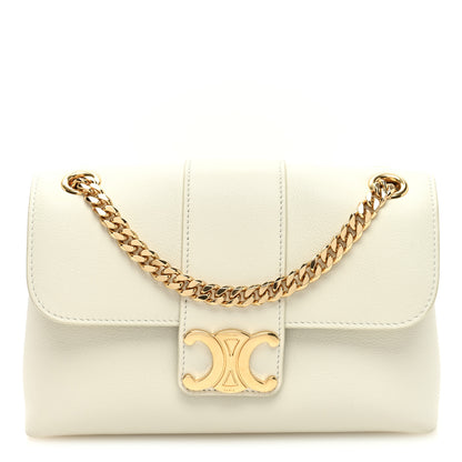 Celine Supple Calfskin Teen Victoire White 1 of 9