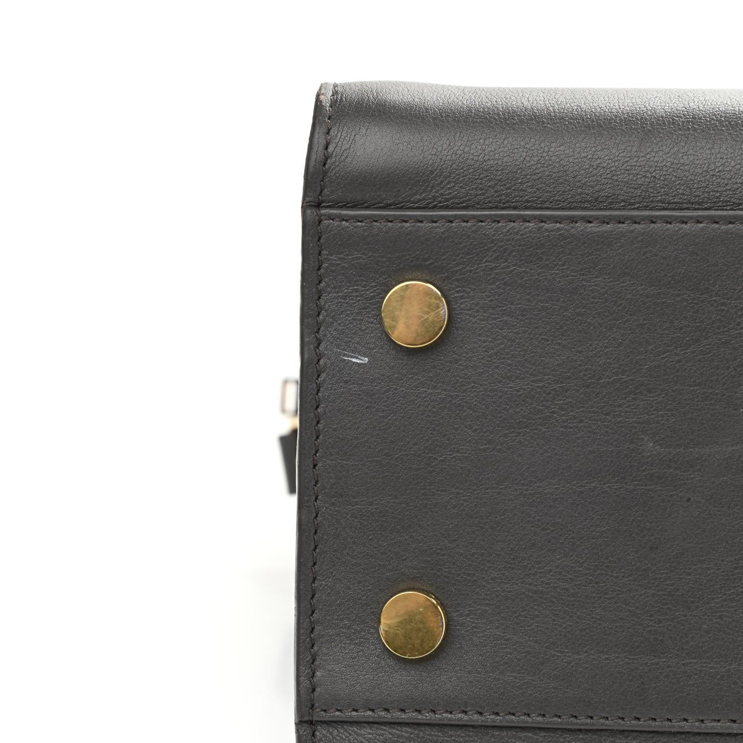 Saint Laurent Calfskin Small Monogram Cabas Grey 12 of 13