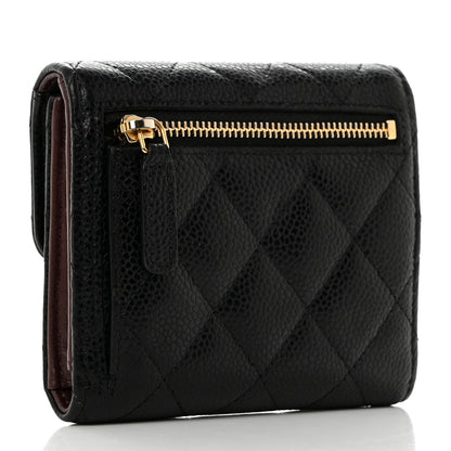 Chanel Caviar Quilted Compact Flap Wallet Black 3 of 9