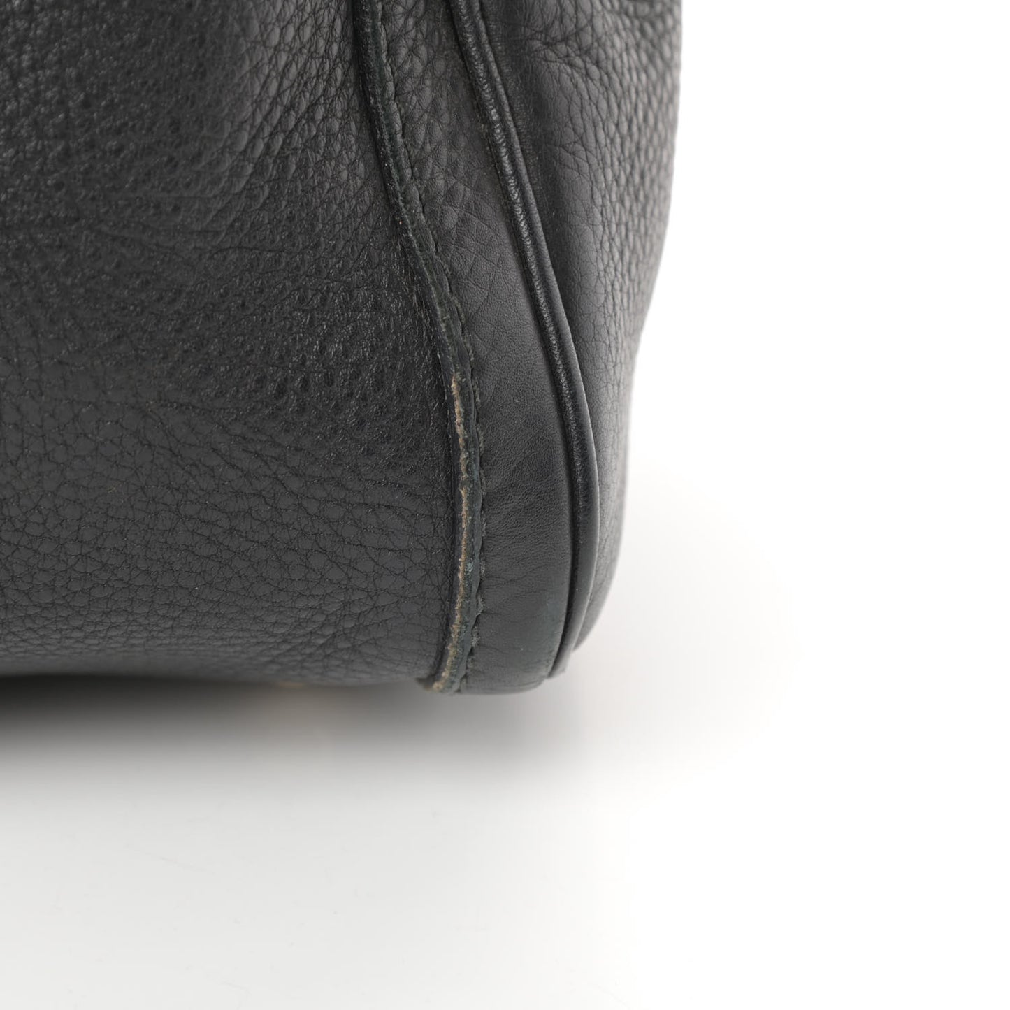 Calfskin Vintage Web Medium Boston Black