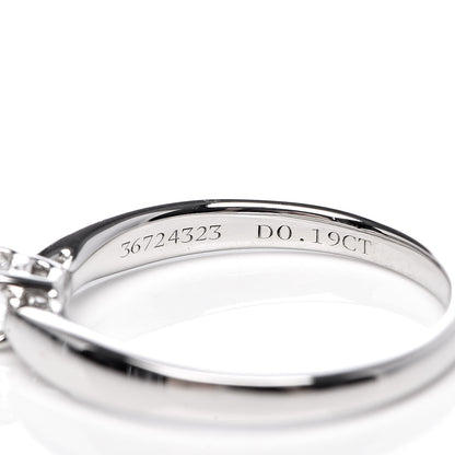 Tiffany Platinum Diamond .19ct Harmony Solitaire Engagement Ring 49 4.75 6 of 7
