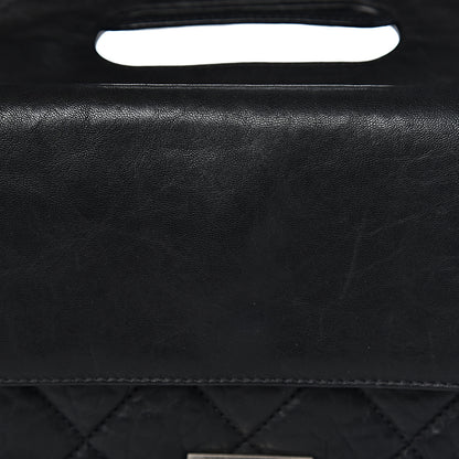 Chanel Washed Lambskin Maxi Take Away Flap Bag Black 14 of 20