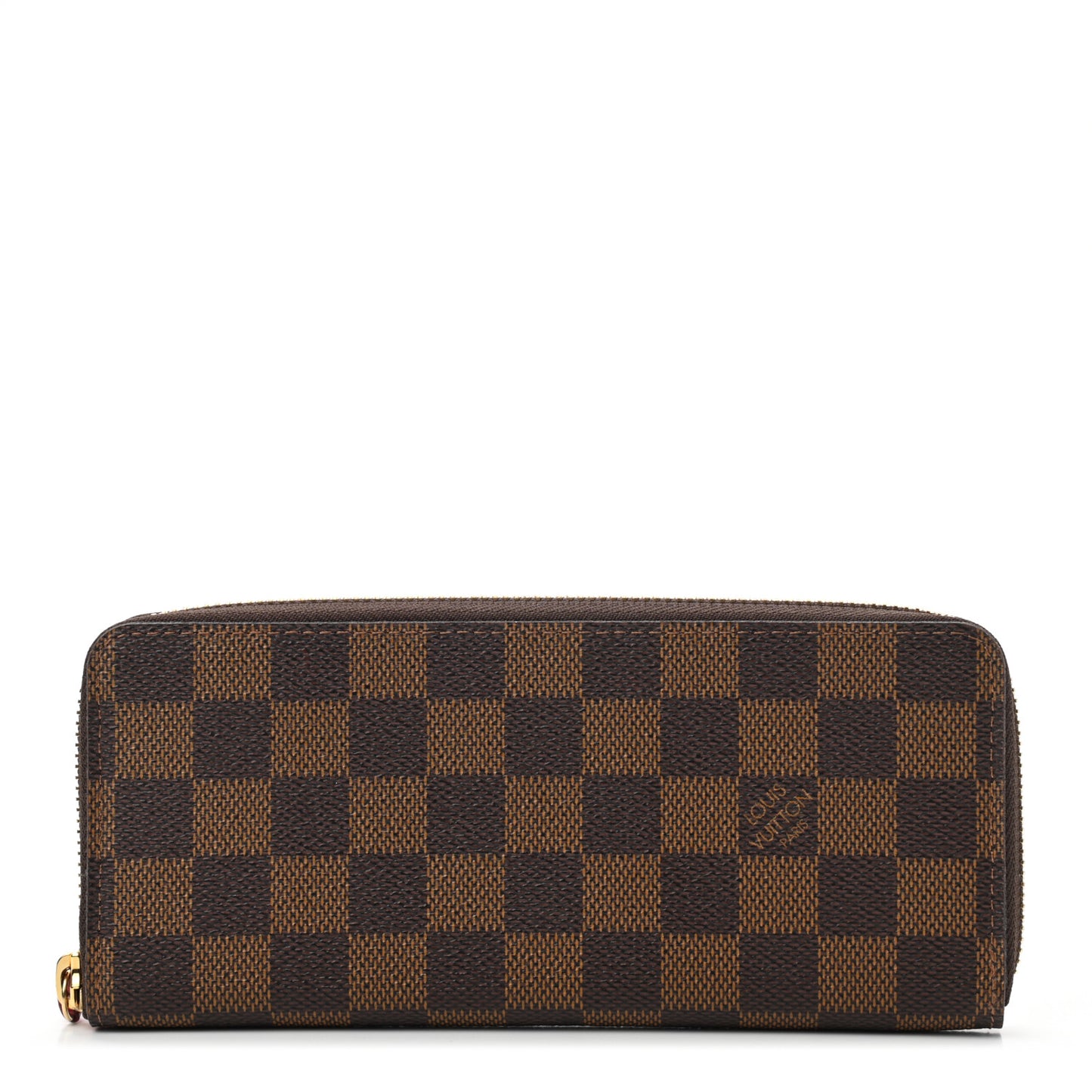 Damier Ebene Clemence Wallet Cherry