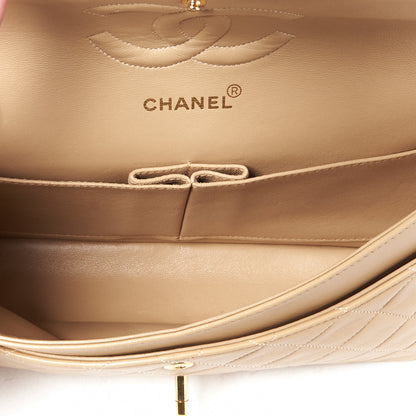 Chanel Lambskin Quilted Medium Double Flap Beige 4 of 9