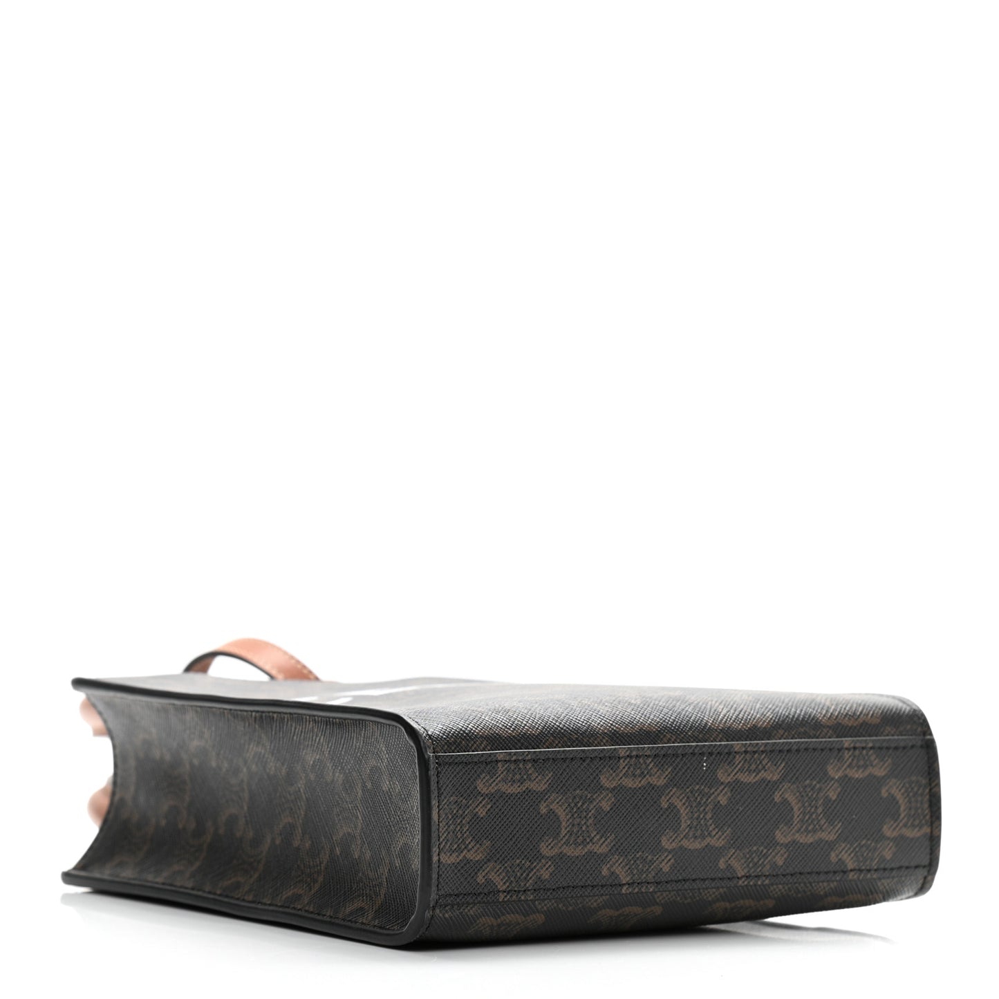 Triomphe Canvas Calfskin Mini Vertical Cabas Tan