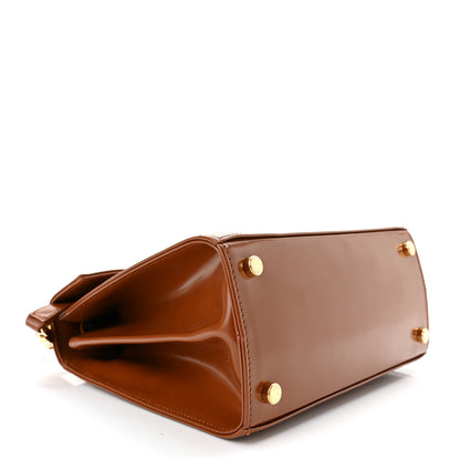 Salvatore Ferragamo Brushed Off Calfskin Small Iconic Top Handle Cuoio 4 of 13