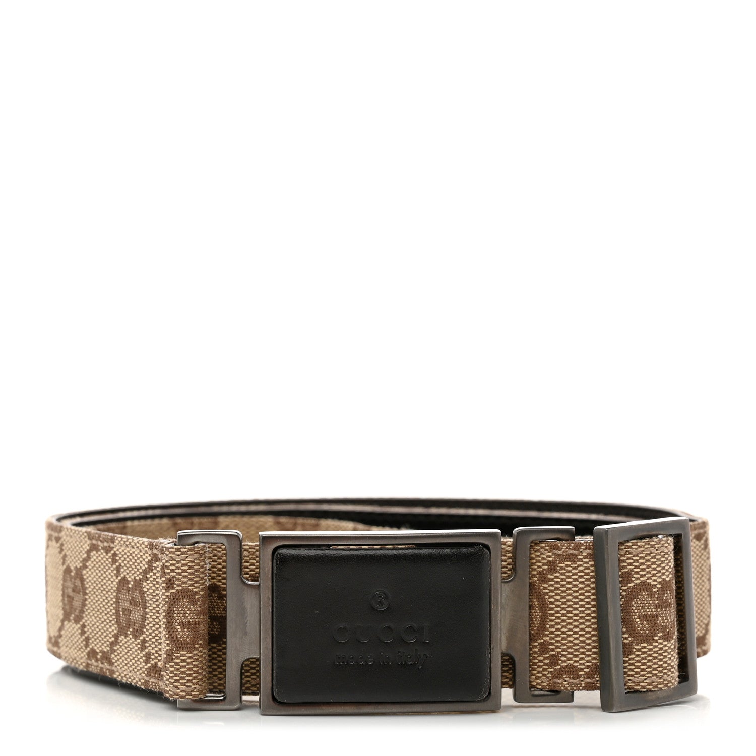 Gucci Monogram Belt 105 42 Dark Brown 1 of 5