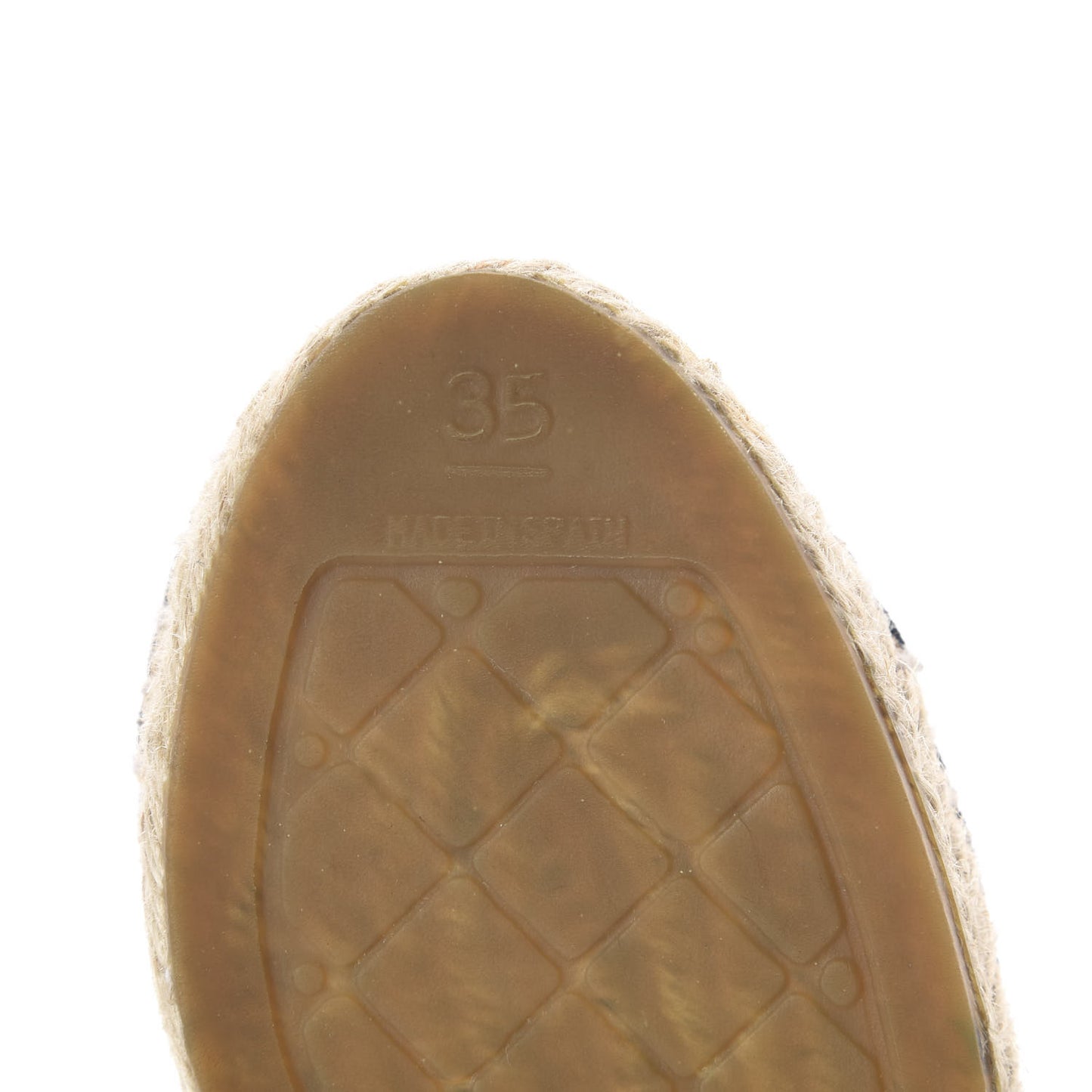 Suede CC Espadrilles 35 Navy Blue