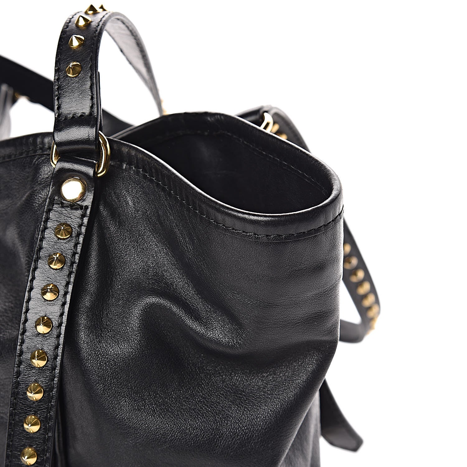 Burberry Lambskin Bridle Studs Small Canterbury Tote Black 15 of 16