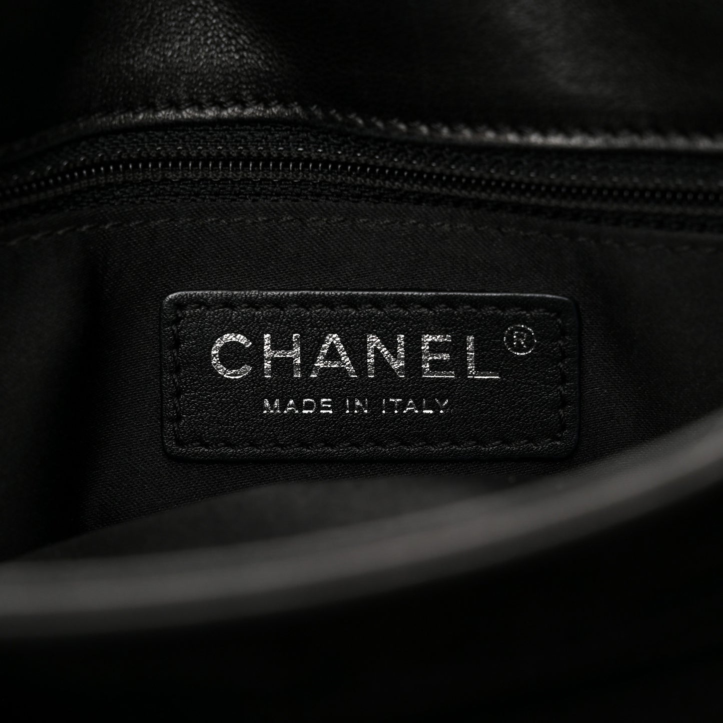 Lambskin Quilted Jumbo 3 Flap Black