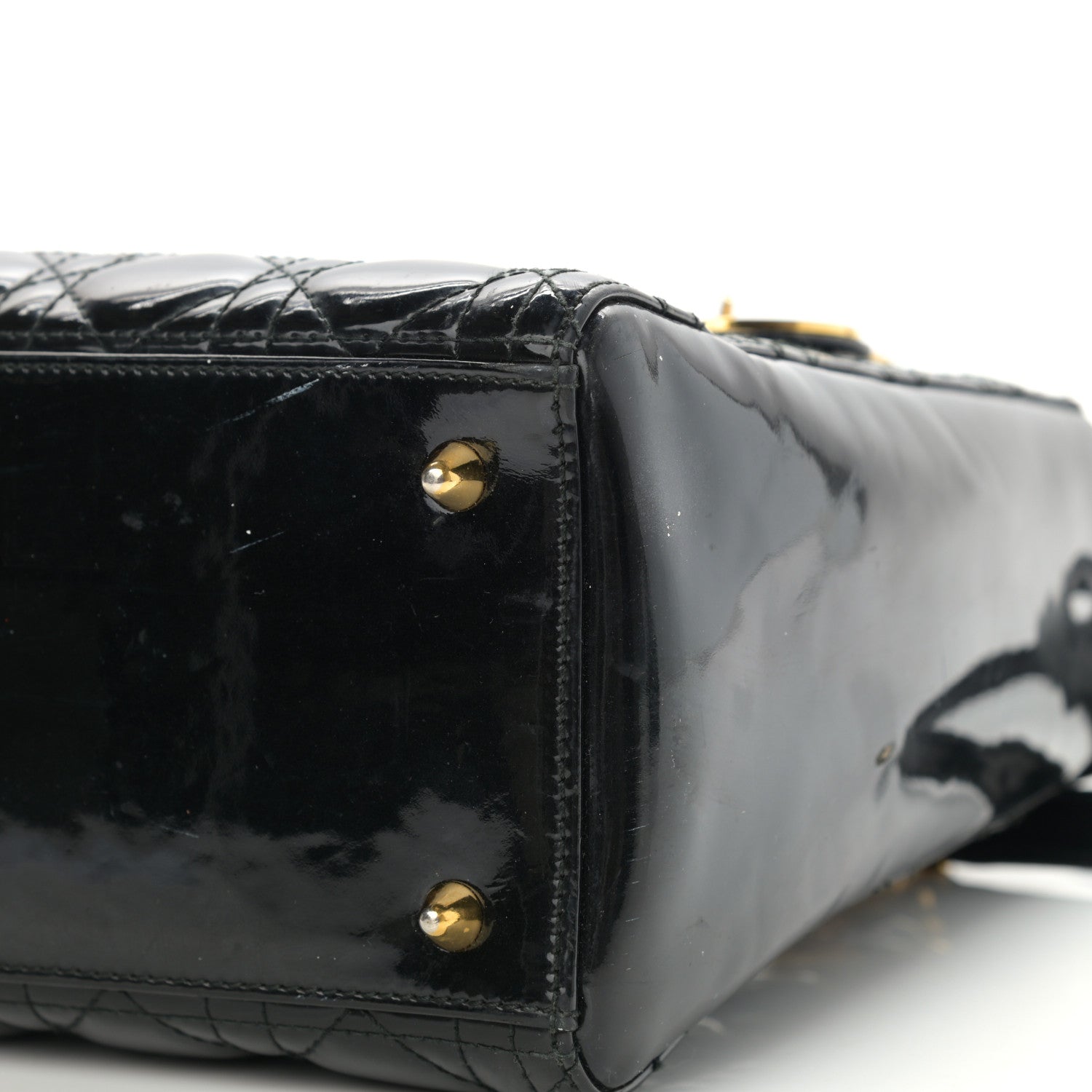 Christian Dior Patent Cannage Medium Lady Dior Black 10 of 15