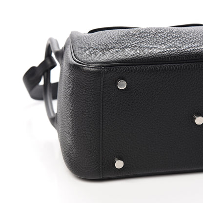 Hermes Taurillon Clemence Lindy 26 Black 8 of 9